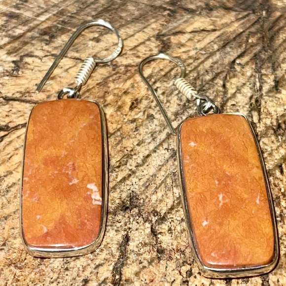 Mookaite Jasper Earrings 1 7/8” - Picture 4 of 6